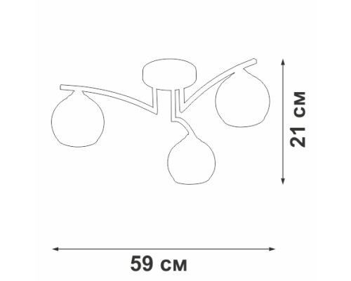 Потолочная люстра V4285-1/3PL Vitaluce Потолочная люстра V4285-1/3PL Vitaluce