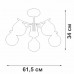 Потолочная люстра V4286-1/5PL Vitaluce