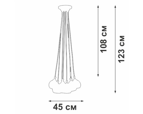 Подвесной светильник V42890-03/8PL Vitaluce Подвесной светильник V42890-03/8PL Vitaluce