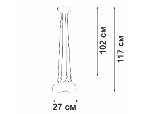 Подвесной светильник V42890-13/4PL Vitaluce Подвесной светильник V42890-13/4PL Vitaluce