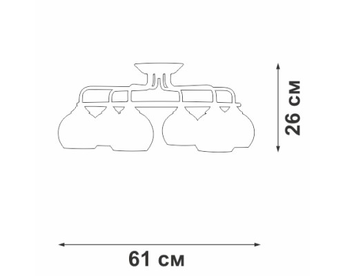 Потолочная люстра V43080-13/6PL Vitaluce Потолочная люстра V43080-13/6PL Vitaluce