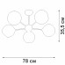 Потолочная люстра V4321/5PL Vitaluce