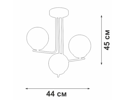 Потолочная люстра V4369-1/3PL Vitaluce Потолочная люстра V4369-1/3PL Vitaluce