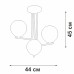 Потолочная люстра V4369-1/3PL Vitaluce