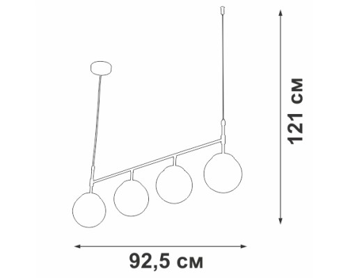 Подвесной светильник V4692-1/4S Vitaluce Подвесной светильник V4692-1/4S Vitaluce