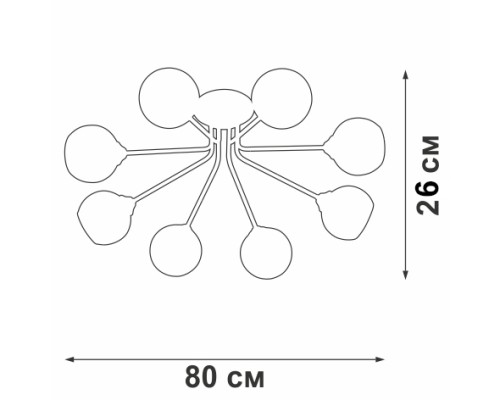 Потолочная люстра V47240-13/8PL Vitaluce Потолочная люстра V47240-13/8PL Vitaluce