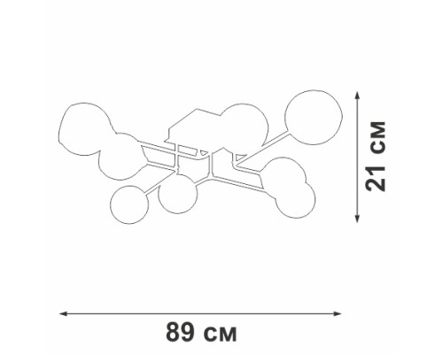 Потолочная люстра V47950-13/8PL Vitaluce Потолочная люстра V47950-13/8PL Vitaluce