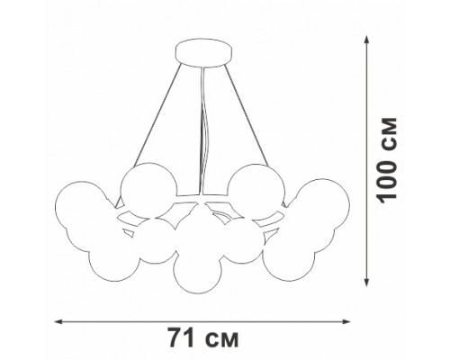 Подвесной светильник V48410-8/12S Vitaluce Подвесной светильник V48410-8/12S Vitaluce