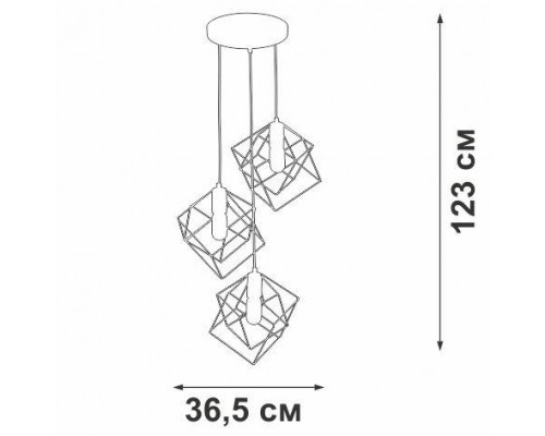 Подвесная люстра V4943 V4943-1/3S Vitaluce Подвесная люстра V4943 V4943-1/3S Vitaluce