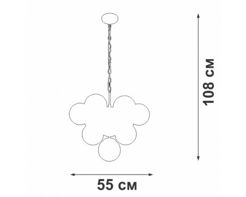 Подвесная люстра V49630-8/10 Vitaluce Подвесная люстра V49630-8/10 Vitaluce