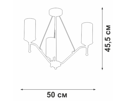 Потолочная люстра V4964-9/3PL Vitaluce Потолочная люстра V4964-9/3PL Vitaluce