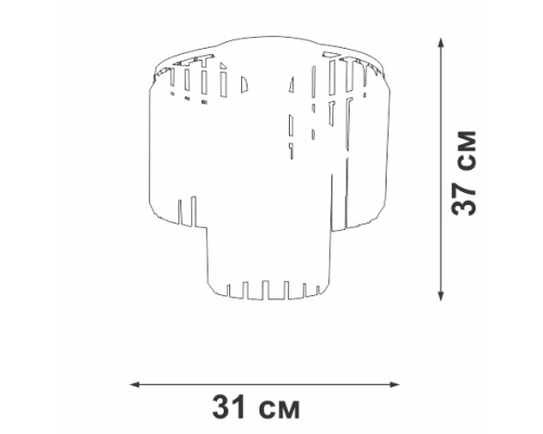 Потолочная люстра  V5153-1/4PL Vitaluce