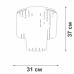 Потолочная люстра  V5153-1/4PL Vitaluce