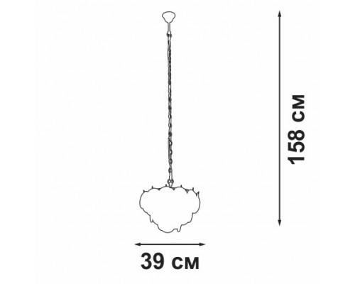 Подвесная люстра V5315-9/5 Vitaluce Подвесная люстра V5315-9/5 Vitaluce