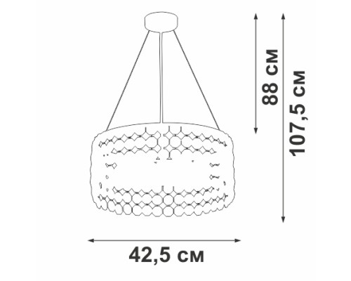 Подвесная люстра V5329-8/6S Vitaluce Подвесная люстра V5329-8/6S Vitaluce