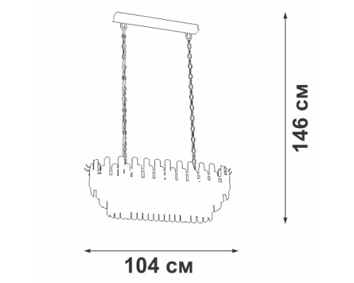 Подвесная люстра V53440-8/19 Vitaluce Подвесная люстра V53440-8/19 Vitaluce