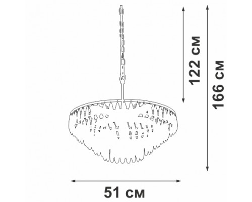 Подвесная люстра V5352-1/5 Vitaluce Подвесная люстра V5352-1/5 Vitaluce