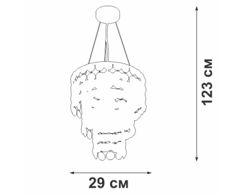 Подвесная люстра V5355-9/4 Vitaluce Подвесная люстра V5355-9/4 Vitaluce