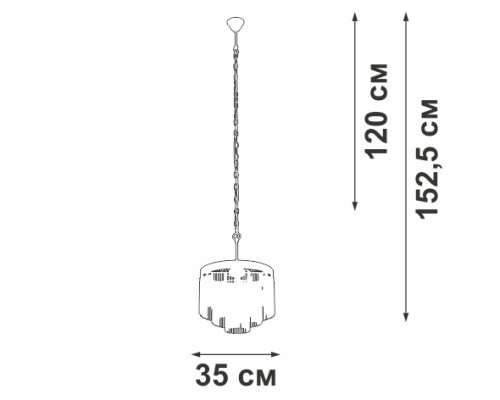 Подвесная люстра V53570-8/7 Vitaluce Подвесная люстра V53570-8/7 Vitaluce