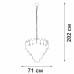 Подвесная люстра V5813-8/17 Vitaluce