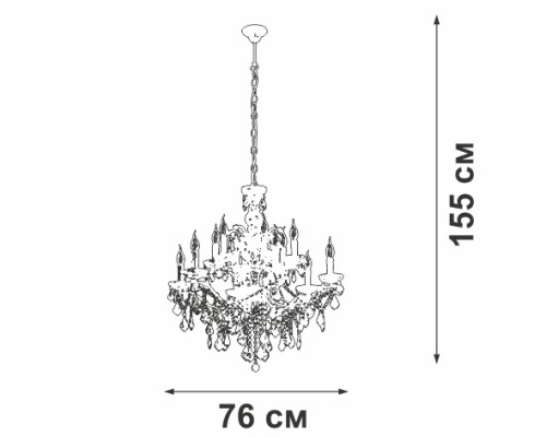 Подвесная люстра V5814-7/12 Vitaluce Подвесная люстра V5814-7/12 Vitaluce