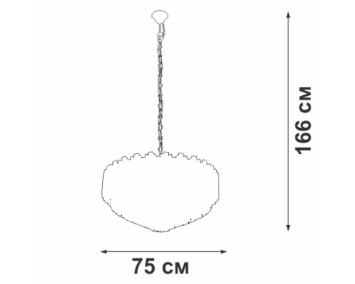Подвесная люстра V5823-7/8+4+1 Vitaluce Подвесная люстра V5823-7/8+4+1 Vitaluce