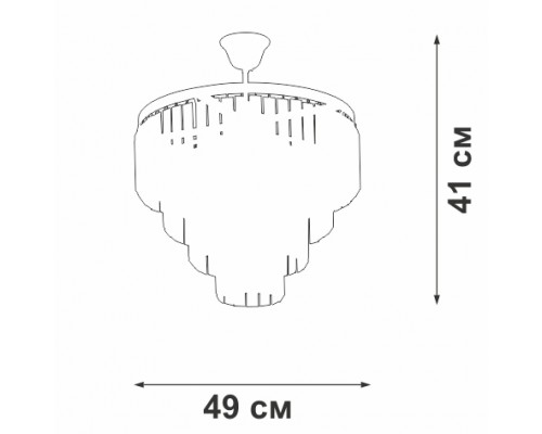 Потолочная люстра V5825-9/5 Vitaluce Потолочная люстра V5825-9/5 Vitaluce