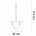 Подвесная люстра V58370-8/13 Vitaluce