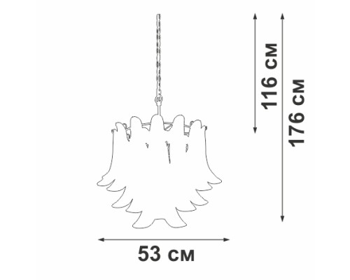 Подвесная люстра V5860-8/6 Vitaluce Подвесная люстра V5860-8/6 Vitaluce