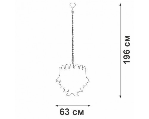 Подвесная люстра V5860 V5860-9/10 Vitaluce Подвесная люстра V5860 V5860-9/10 Vitaluce