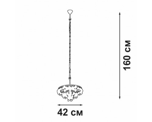 Подвесная люстра V5865-8/5 Vitaluce Подвесная люстра V5865-8/5 Vitaluce