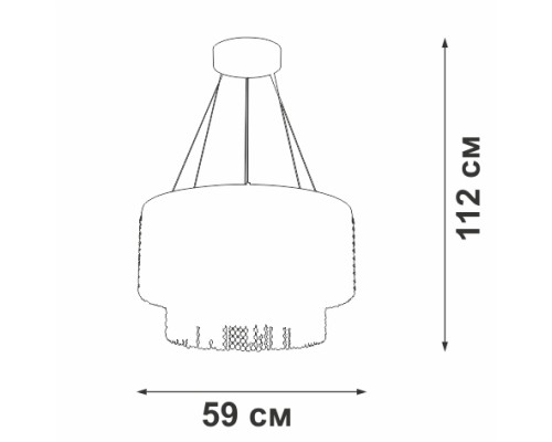 Подвесная люстра V5880-8/2S Vitaluce Подвесная люстра V5880-8/2S Vitaluce