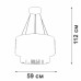 Подвесная люстра V5880-8/2S Vitaluce