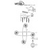 Потолочная люстра Seriate 66597.01.15.04 Wedo Light
