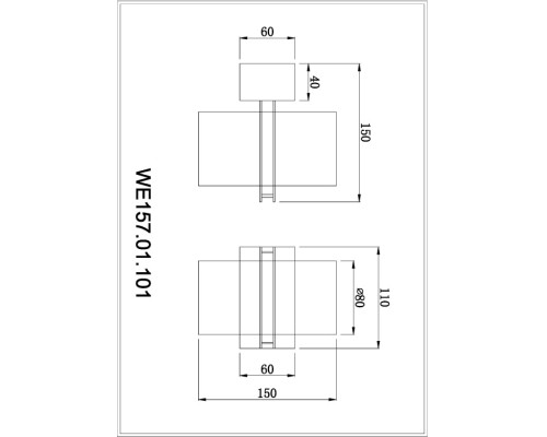 Настенный светильник Paula WE157.01.101 Wertmark Настенный светильник Paula WE157.01.101 Wertmark