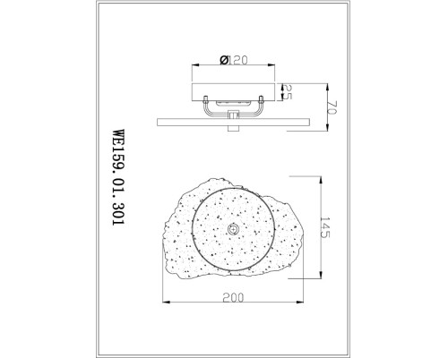 Настенный светильник Nicola WE159.01.301 Wertmark Настенный светильник Nicola WE159.01.301 Wertmark