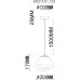 Подвесной светильник Isola WE219.01.123 Wertmark