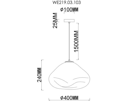 Подвесной светильник Isola WE219.03.103 Wertmark Подвесной светильник Isola WE219.03.103 Wertmark