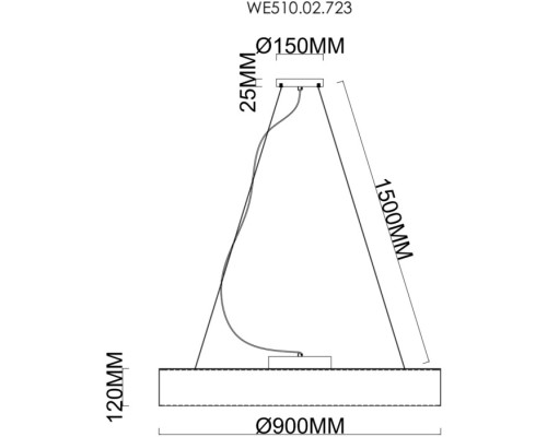 Подвесной светильник Edera WE510.02.723 Wertmark Подвесной светильник Edera WE510.02.723 Wertmark