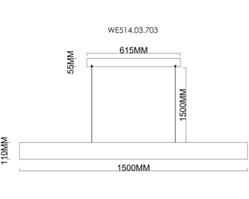 Подвесной светильник Edda WE514.03.703 Wertmark Подвесной светильник Edda WE514.03.703 Wertmark