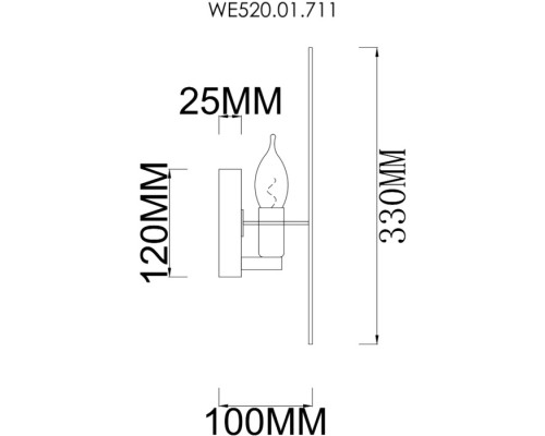 Настенный светильник Palma WE520.01.711 Wertmark Настенный светильник Palma WE520.01.711 Wertmark