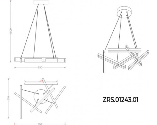 Подвесной светильник Aven ZRS.01243.01 Zortes Подвесной светильник Aven ZRS.01243.01 Zortes