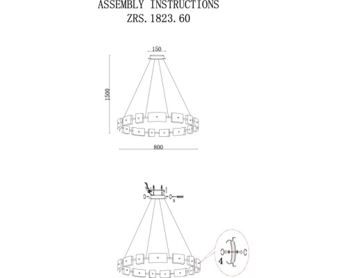 Подвесной светильник Loft ZRS.1802.80 Zortes Подвесной светильник Loft ZRS.1802.80 Zortes