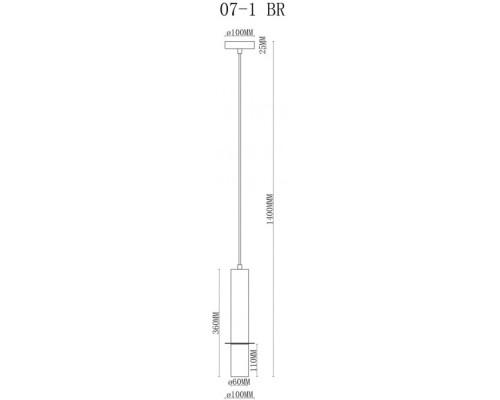 Подвесной светильник Lofty 10706-1 WH-BR iLamp Подвесной светильник Lofty 10706-1 WH-BR iLamp