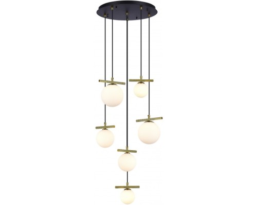 Подвесной светильник Golden 2134-6D BR+MBK iLamp Подвесной светильник Golden 2134-6D BR+MBK iLamp