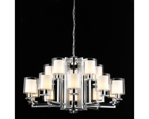 Подвесная люстра King RM6201-10+5 CR+CL iLamp Подвесная люстра King RM6201-10+5 CR+CL iLamp