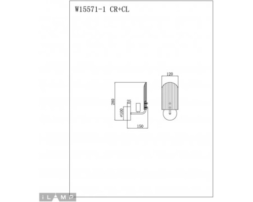 Бра Dolce W15571-1 CR+CL iLamp Бра Dolce W15571-1 CR+CL iLamp
