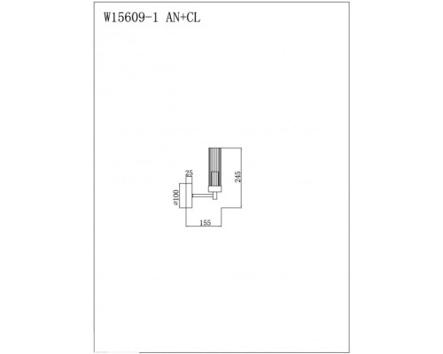 Бра Evolution W15609-1 AN+CL iLamp Бра Evolution W15609-1 AN+CL iLamp