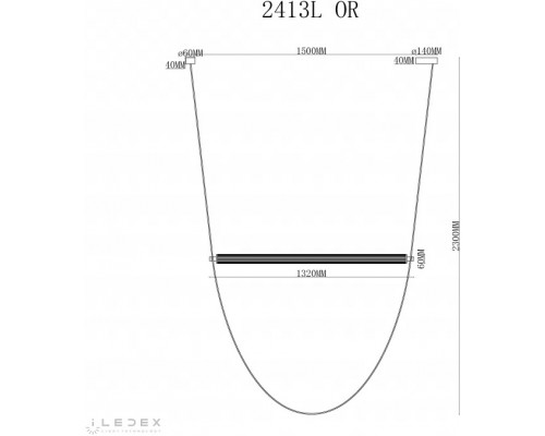 Подвесной светильник Rocks 2413L OR iLedex Подвесной светильник Rocks 2413L OR iLedex