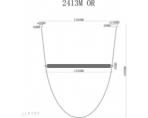 Подвесной светильник Rocks 2413M OR iLedex Подвесной светильник Rocks 2413M OR iLedex